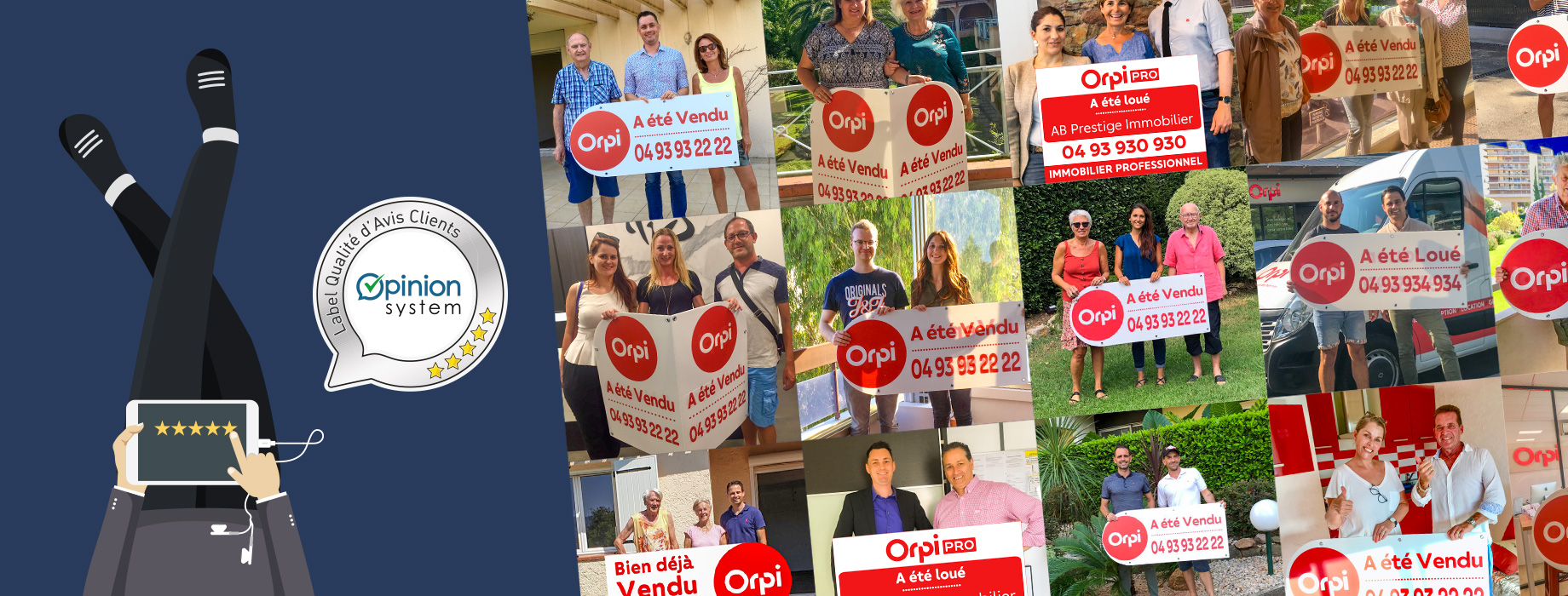 Avis clients agence immobilière ORPI Mandelieu